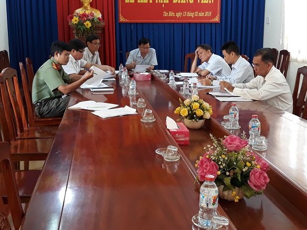 Tân Biên: Ban Pháp chế HĐND huyện họp giao ban định kỳ Qúy I năm 2018